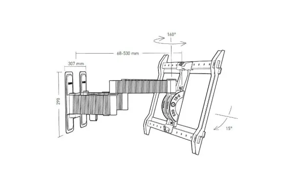 ERARD Support mural inclin 048390
